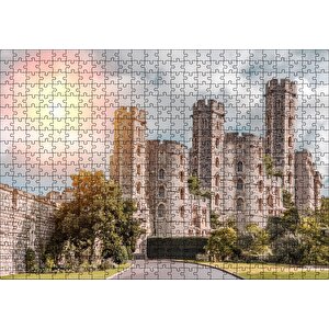 Cakapuzzle Avrupa Soylu Malikanesi Ve Bulutlu Gökler Puzzle Yapboz Mdf Ahşap
