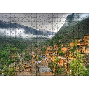 İran, Masule Şehrı Puzzle Yapboz Mdf Ahşap 255 Parça