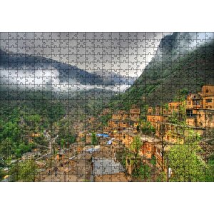 İran, Masule Şehrı Puzzle Yapboz Mdf Ahşap 500 Parça