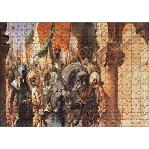 Osmanlı Padişahı Fatih Sultan Mehmet Feti Görseli Puzzle Yapboz Mdf Ahşap 255 Parça