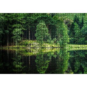 Su Ve Yeşilin İnanılmaz Buluşması Puzzle Yapboz Mdf Ahşap 1000 Parça