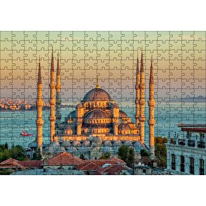 Sultan Ahmed Camii İstanbul Görseli Puzzle Yapboz Mdf Ahşap 255 Parça