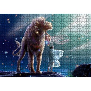 Perisi Ve Aslan Burcu Görseli Puzzle Yapboz Mdf Ahşap 1000 Parça