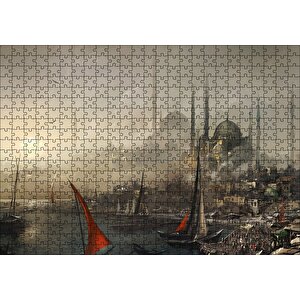 Osmanlıda İstanbul Görseli Puzzle Yapboz Mdf Ahşap 500 Parça