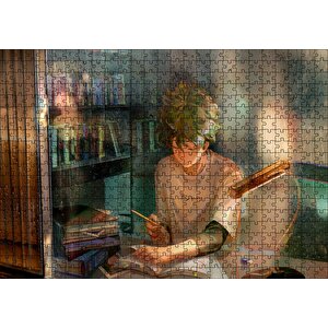 Anime My Hero Academia Boku No Hero Academia Görseli Puzzle Yapboz Mdf Ahşap 500 Parça
