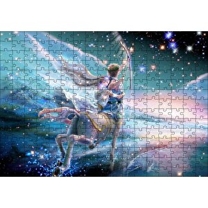 Perisi Ve Yay Burcu Görseli Puzzle Yapboz Mdf Ahşap 255 Parça