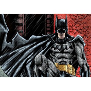 Batman Dijital İllüstrasyon Puzzle Yapboz Mdf Ahşap 500 Parça