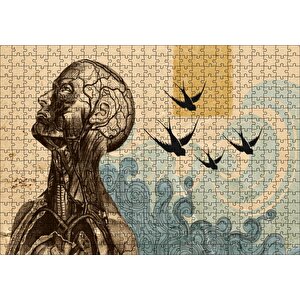 Sanatsal Anatomi Puzzle Yapboz Mdf Ahşap 500 Parça