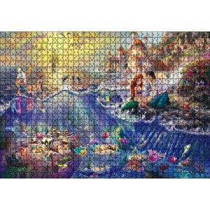 Disney Denizkızı Ve Arkadaşları Puzzle Yapboz Mdf Ahşap 1000 Parça