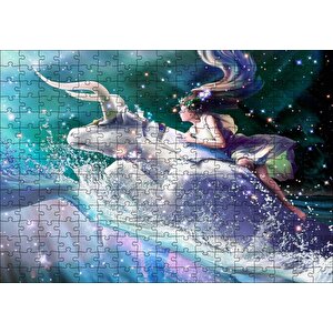 Perisi Ve Boğa Burcu Görseli Puzzle Yapboz Mdf Ahşap 255 Parça
