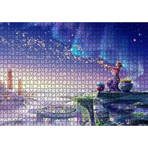 Perisi Ve Saçtığı Çiçekler Puzzle Yapboz Mdf Ahşap 1000 Parça