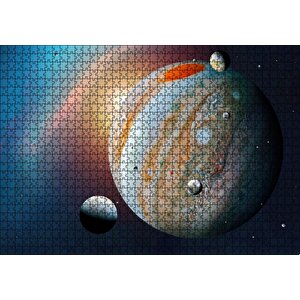 Cakapuzzle Jüpiter Ve Uyduları Puzzle Yapboz Mdf Ahşap