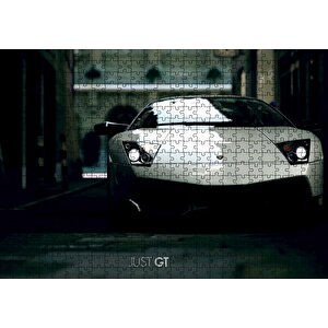 Lamborghini Gt Flu Arkaplan Puzzle Yapboz Mdf Ahşap 500 Parça