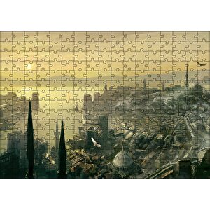 Assassin İstanbul Görseli Puzzle Yapboz Mdf Ahşap 255 Parça