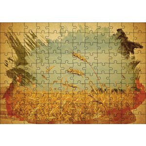 Buğday Başaklar Puzzle Yapboz Mdf Ahşap 120 Parça