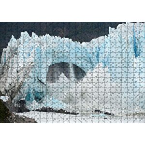 Eriyip Kopan Buzullar Puzzle Yapboz Mdf Ahşap 500 Parça