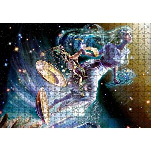 Perisi Terazi Burcu Görseli Puzzle Yapboz Mdf Ahşap 500 Parça