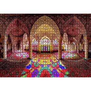 Cakapuzzle İran'da Vitraylar Ve Tavan Süslemeleri Puzzle Yapboz Mdf Ahşap