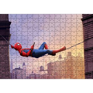 Siyah Hippi Gözlüklü Sarı Kedi Puzzle Yapboz Mdf Ahşap 255 Parça