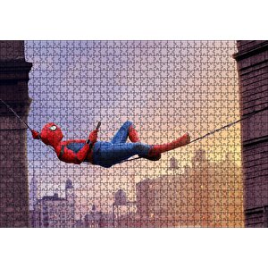 Siyah Hippi Gözlüklü Sarı Kedi Puzzle Yapboz Mdf Ahşap 1000 Parça