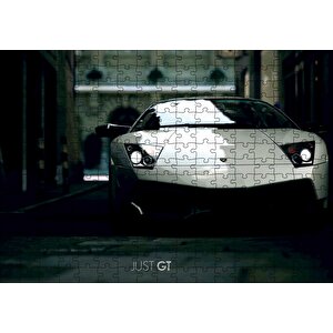 Lamborghini Gt Flu Arkaplan Puzzle Yapboz Mdf Ahşap 255 Parça