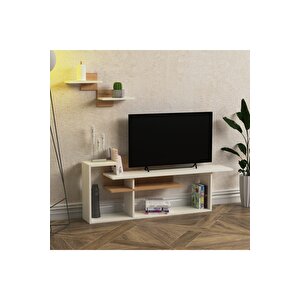 Lagomood Rode Tv Ünitesi Tv Sehpası Beyaz Meşe