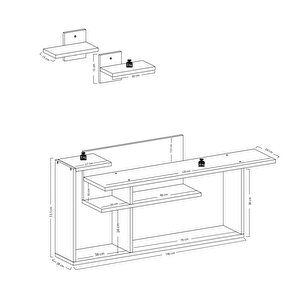 Lagomood Rode Tv Ünitesi Tv Sehpası Beyaz Meşe
