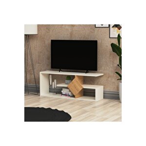 Lagomood Intens Tv Ünitesi Tv Sehpası Beyaz Meşe