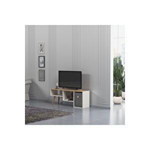 Lagomood Güne Plus Tv Standı Beyaz Meşe