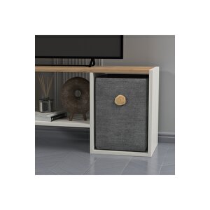 Lagomood Güne Plus Tv Standı Beyaz Meşe