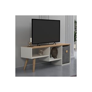 Lagomood Güne Plus Tv Standı Beyaz Meşe