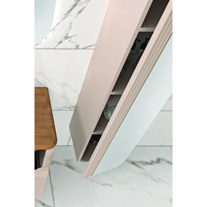 Ardino 110 Cm Banyo Dolabı Vizon Kayın - Boy Dolap Dahil