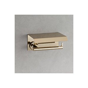 Hoop Kapaklı Tuvalet Kağıtlığı Gold Renk 87x104x156 Mm