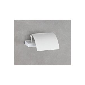 Flat Kapaklı Tuvalet Kağıtlığı Beyaz Renk 90x95x151 Mm
