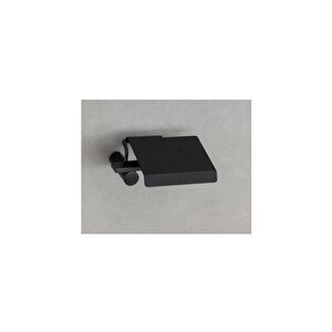 Pıvot Kapaklı Tuvalet Kağıtlığı Siyah Renk 63x137x161 Mm