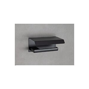 Flat Kapaklı Tuvalet Kağıtlığı Siyah Renk 118x85x170 Mm