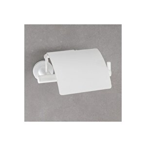 Hoop Kapaklı Tuvalet Kağıtlığı Beyaz Renk 85x118x170 Mm