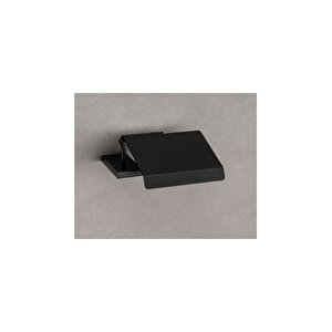 Plaın Kapaklı Tuvalet Kağıtlığı Siyah Renk 51x137x154 Mm