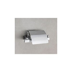 Vector Kapaklı Tuvalet Kağıtlığı Krom Renk 75x91x170 Mm