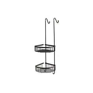 Banyo Duş Raf Sistemi Siyah Renk 702x200x294 Mm