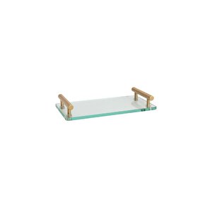 Banyo Tepsisi Cam/gold Branch Renk 54x170x330 Mm
