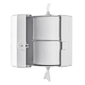 Rulopak İkiz Mini Cimri İçten Çekmeli Tuvalet Kağıdı Dispenseri - Siyah