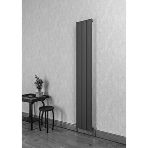 Drama Alüminyum Radyatör 280 X 1800 Pütürlü Siyah Ral 9005