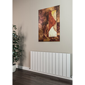 Selanik Alüminyum Radyatör 1230 X 600 Pütürlü Beyaz Ral 9016