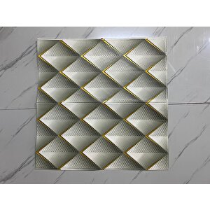 70x70cm 1 Adet Yapışkanlı 3d Modern Geometrik Desenli Salon Mutfak Duvar Kağıdı Paneli Nw152