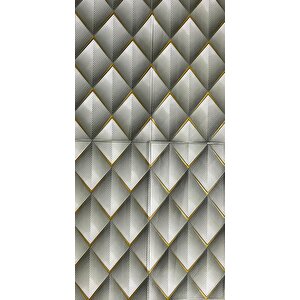 70x70cm 1 Adet Yapışkanlı 3d Modern Geometrik Desenli Salon Mutfak Duvar Kağıdı Paneli Nw152