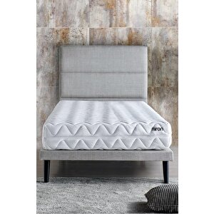 Niron Slim Pocket Yatak Seti - 100x200 Tek Kişilik Paket Yaylı Yatak, Metal Baza Ve Başlık Takımı