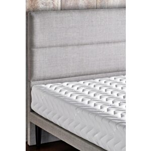 Niron Slim Pocket Yatak Seti - 120x200 Tek Kişilik Paket Yaylı Yatak, Metal Baza Ve Başlık Takımı