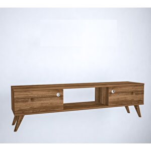 Wood Ahşap Ayaklı Ceviz 160 Cm Tv Ünitesi