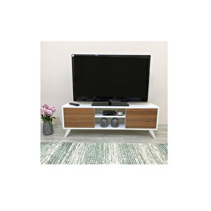Irmak Tv Sehpası & Tv Ünitesi Ceviz Kapaklı Mini Televizyon Sehpası